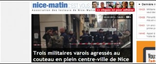 Copertina di Francia, accoltellati tre militari davanti a centro ebraico: due fermati