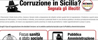 Copertina di Sicilia, inaugurato il sito del M5S per denunciare tangenti e corruzione