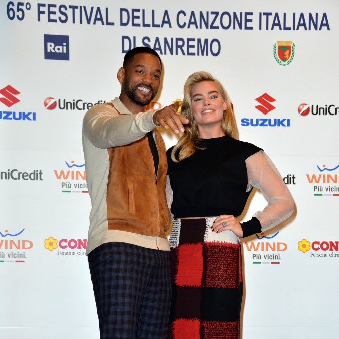 Sanremo 2015, per la serata finale sul palco i super ospiti Will Smith e Margot Robbie