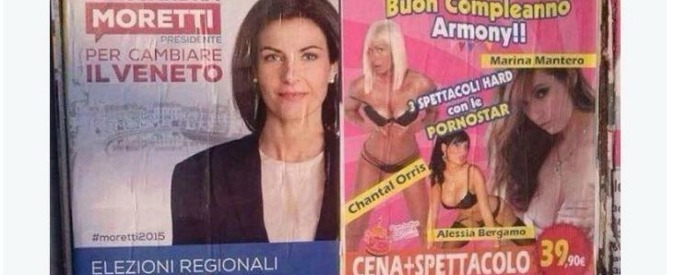 Alessandra Moretti e “simmetrie” con le pornostar. Post su facebook indigna il Pd