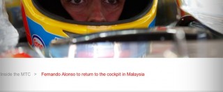 Copertina di Fernando Alonso torna in pista. Prima dell’incidente “lo sterzo era duro”