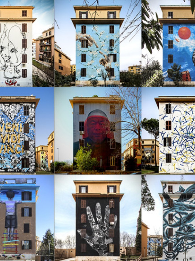Street Art, Tor Marancia si colora dell’opera di 20 artisti internazionali: è “Big City Life”