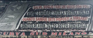 Copertina di Milan, gli ultras scrivono a Berlusconi: “E’ sicuro di amare ancora la squadra?”