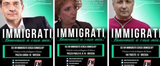 Copertina di Immigrazione, a Brescia manifesti Forza Nuova contro sindaco, prefetto e vescovo