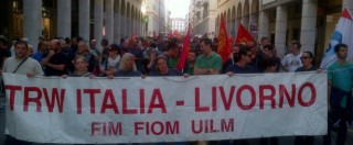 Copertina di Livorno, Trw chiude: gli operai danno ultimi soldi di cassa assistenziale a onlus