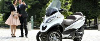 Copertina di Piaggio contro Peugeot e Yamaha: “Copiano lo scooter a tre ruote Mp3”