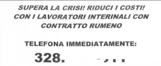 Copertina di Crisi, agenzia interinale di Modena offre lavoratori con “contratto rumeno”