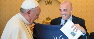 Copertina di Paolo Brosio ricevuto da Papa Francesco dopo presa in giro di Scherzi a parte