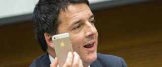 Copertina di Renzi e il cellulare della Fondazione Open. M5s: “Premier faccia chiarezza”