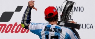 Copertina di Valentino Rossi, Maradona ringrazia su Facebook per dedica sul podio