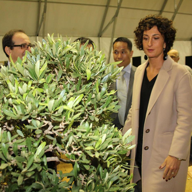 Agnese Renzi, la madrina alla mostra di fiori e green Design FloraFirenze