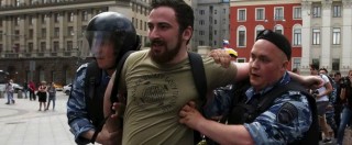Copertina di Russia, fallisce ancora il gay pride di Mosca: scontri e arresti. La manifestazione non era stata autorizzata