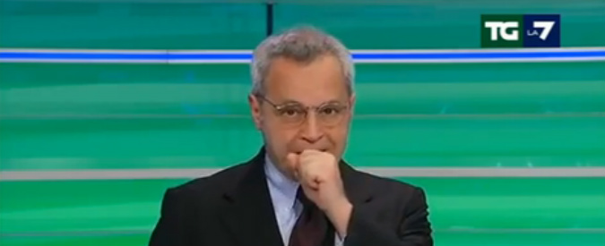 Copertina di Mentana resta senza voce in diretta: “Mandiamo la pubblicità che è meglio”