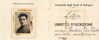 Copertina di Università Bologna apre l’archivio: gli esami di Pasolini e i libretti di Pascoli, Carducci, Dossetti e Andrea Pazienza