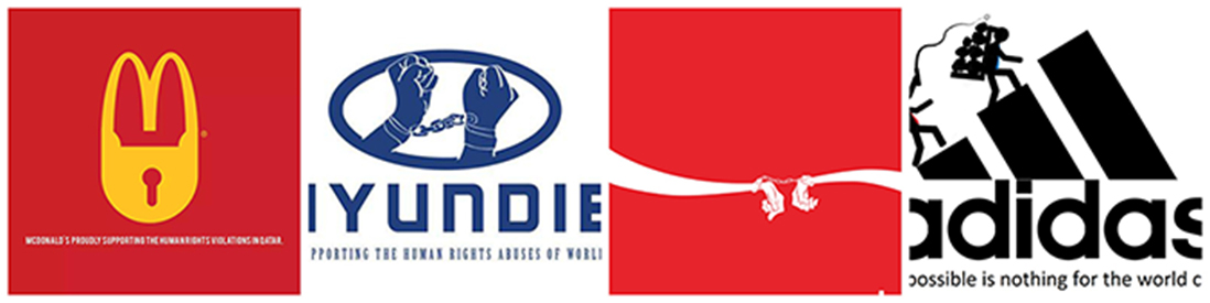 Copertina di Fifa, mazzette e arresti – Ecco come la satira ha cambiato i loghi degli sponsor (FOTO)