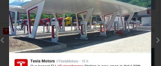 Copertina di Tesla, inaugurata ad Aosta la stazione Supercharger più grande d’Europa
