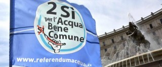 Copertina di Acqua, governo contro esito referendum: “No all’obbligo di gestione pubblica”