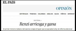 Italicum, Fitch approva: “Passo avanti”. E i media stranieri celebrano Renzi