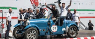 Copertina di Mille Miglia 2015, vince il duo Tonconogy-Berisso su Bugatti T 40 del 1927 – FOTO