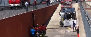 Copertina di Pisa, si ribalta bus-navetta all’interno dell’ospedale: autista morto, 10 feriti