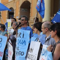 Proteste per l’Acqua pubblica a Reggio Emilia