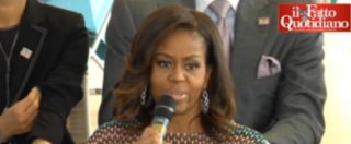 Copertina di Expo 2015, Michelle Obama a studenti: “Lottiamo contro l’obesità, rimarrà mia battaglia”