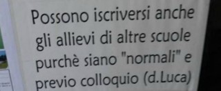 Copertina di Bologna, volantino: “Iscrizioni aperte ma a ragazzi normali”. I Salesiani si scusano