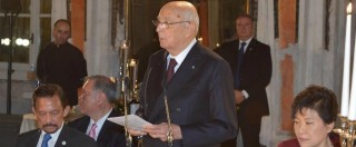 Copertina di Brindisi per i 90 anni di Giorgio Napolitano: tutti da Grasso martedì sera