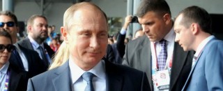Copertina di Expo, Renzi: “Ucraina, avanti con accordi di Minsk 2”. Putin: “Stop alle sanzioni, scambi tra Russia e Italia scesi del 25%”