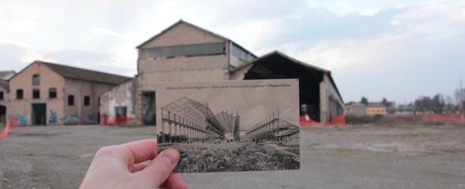 Copertina di “Ogni opera di confessione”, storia delle Officine Meccaniche Reggiane tra edifici abbandonati e sogni di rinascita