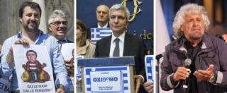 Copertina di Referendum Grecia, ad Atene per il “no” anche Grillo e Vendola. Ma non Salvini: “Loro vanno in vacanza”