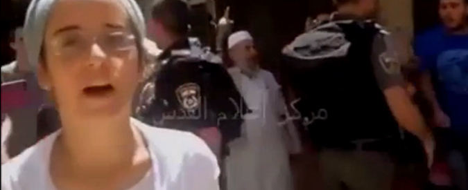 Copertina di Gerusalemme, il video con gli insulti all’Islam della giovane israeliana diventa virale