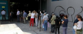 Copertina di Crisi greca, i tetti al pagamento delle pensioni fanno crescere il fronte del sì