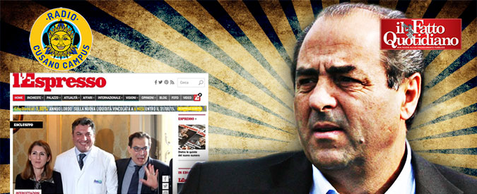 Copertina di Crocetta, Di Pietro: ‘Se intercettazione falsa, direttore dell’Espresso a zappare vigna con me’