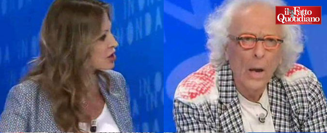 Copertina di Santanchè vs Mughini: “Renzi? Dipendente della Merkel”. “Mamma mia, panzane da comizio”