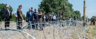 Copertina di Immigrazione, Ungheria: iniziati i lavori del muro lungo il confine con la Serbia per bloccare i migranti – Fotogallery
