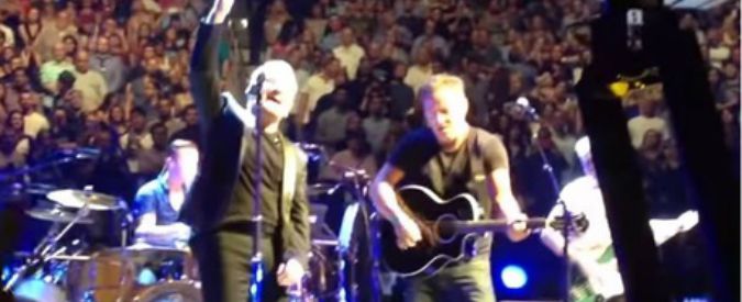 Springsteen e U2 a sorpresa insieme sul palco del Madison Square Garden