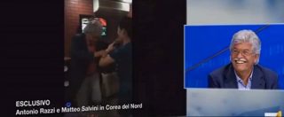 Copertina di La7, Razzi in Corea con Salvini, il deo balli sfrenati alla festa trasmesso a InOnda