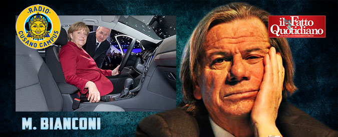 Copertina di Volkswagen, Bianconi: “Merkel? Peggio di Hitler, i tedeschi hanno il vizio del gas”