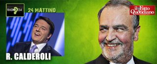 Copertina di Riforme, Calderoli (Lega): “Renzi non ha numeri, lo sa anche un bambino di prima elementare”