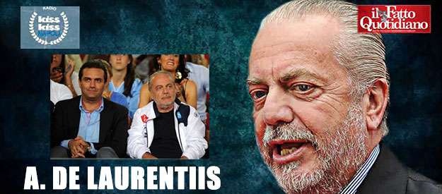 Copertina di Napoli, De Laurentiis: “De Magistris? Traditore. Stadio San Paolo? Un cesso che strapago”