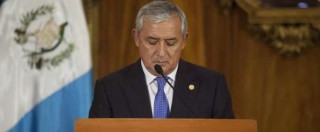 Guatemala, il presidente Molina si dimette per accusa di corruzione