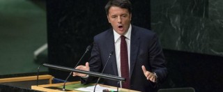 Copertina di Migranti, Renzi all’Onu: “L’Ue non ceda alla paura. Italia pronta a guida in Libia”