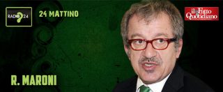 Copertina di Maroni: ‘Pensionato ha ucciso ladro? Aberrazione l’accusa di omicidio volontario. Vaccini? Serve una commissione’