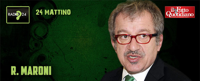 Copertina di Maroni: ‘Pensionato ha ucciso ladro? Aberrazione l’accusa di omicidio volontario. Vaccini? Serve una commissione’