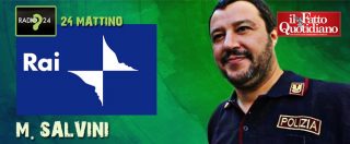 Copertina di Salvini: “Canone Rai? Non lo pago, il bollettino lo butto nella differenziata”