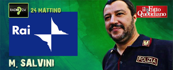 Copertina di Salvini: “Canone Rai? Non lo pago, il bollettino lo butto nella differenziata”