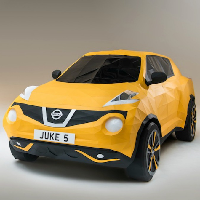 Copertina di Nissan Juke, un origami a grandezza naturale per festeggiare i 5 anni – FOTO