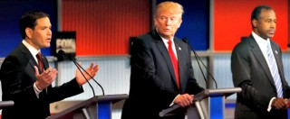 Copertina di Presidenziali Usa 2016, nel dibattito repubblicano perdono gli anti-politici: Trump e Carson quasi fuori dalla corsa
