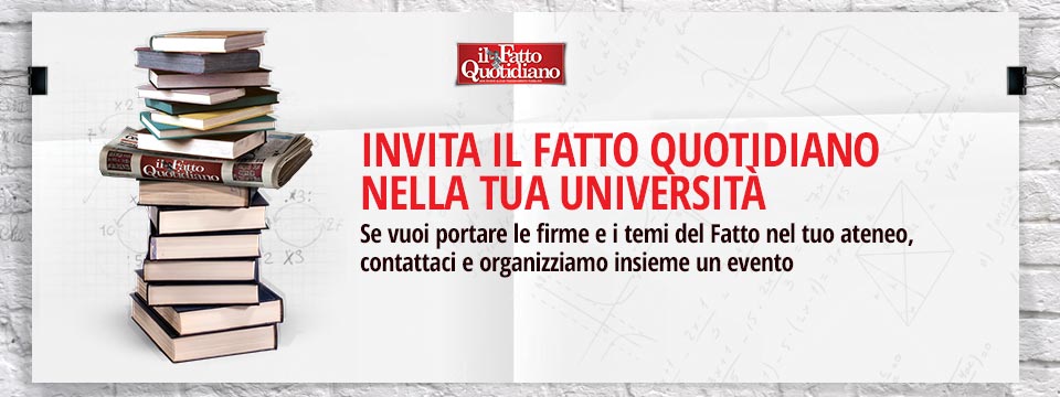 Invita il Fatto Quotidiano nella tua università